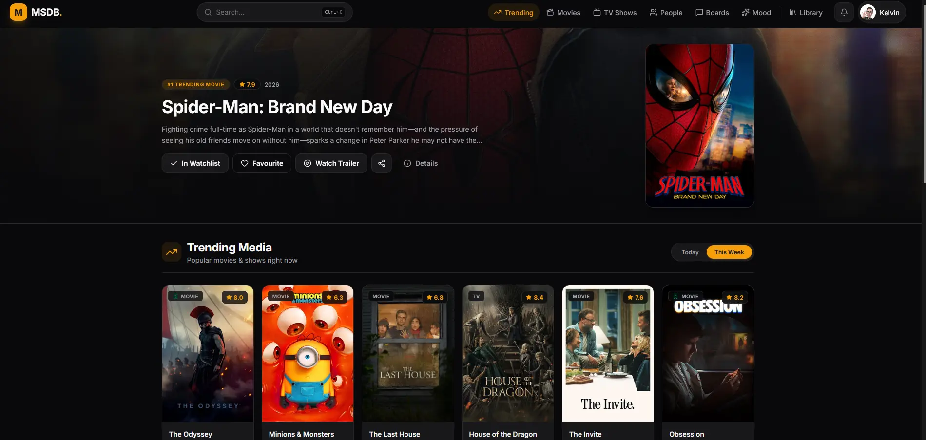 MSDB - Movies Series Database