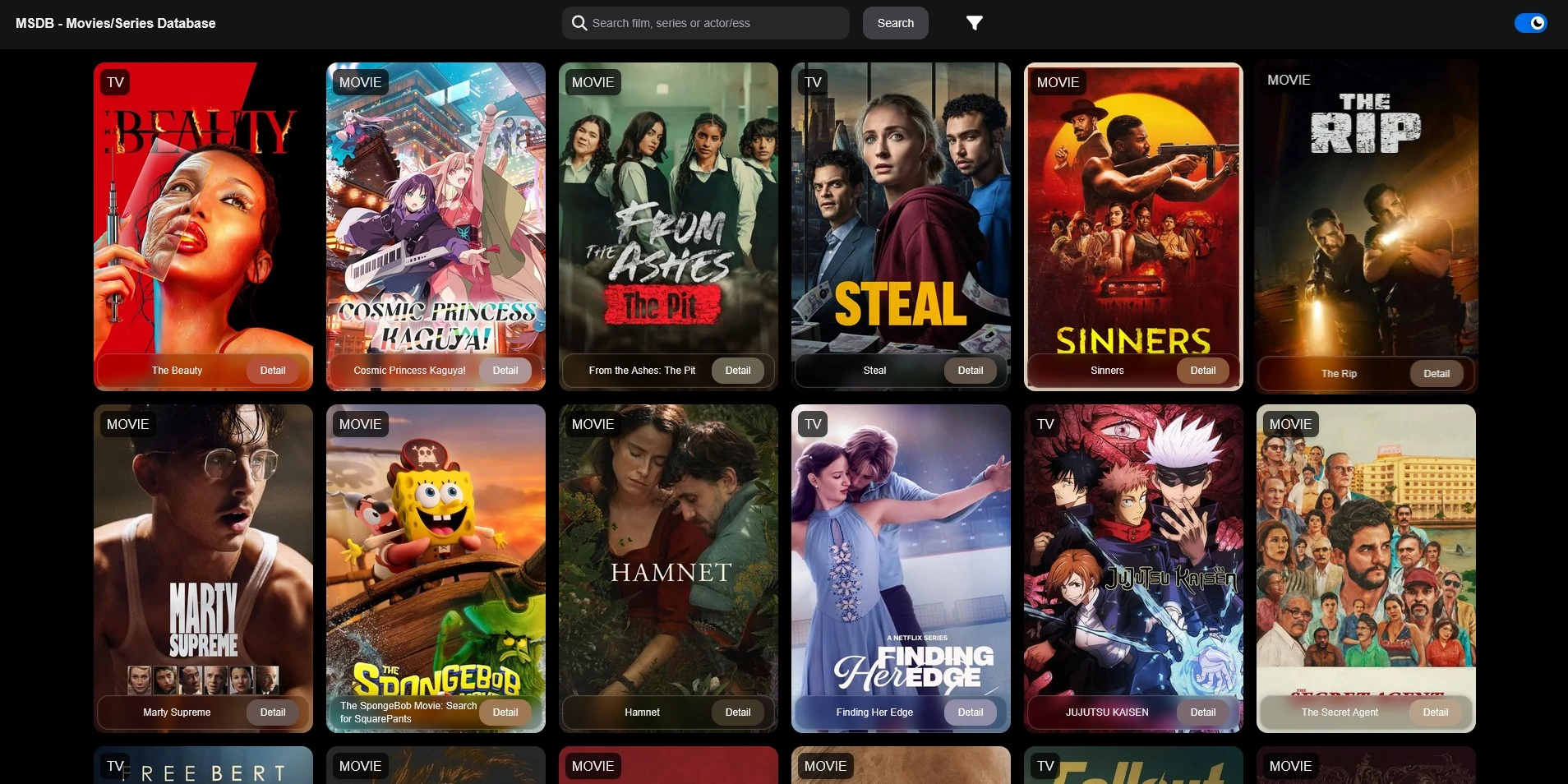 Movies Series Database (MSDB) - old